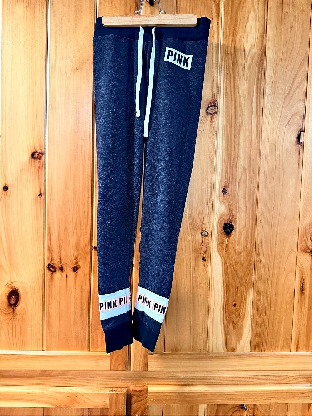 Victoria's Secret PINK Yoga Color Block Leggings in Black